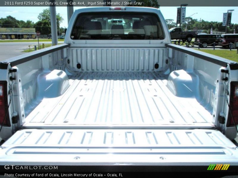 Ingot Silver Metallic / Steel Gray 2011 Ford F250 Super Duty XL Crew Cab 4x4