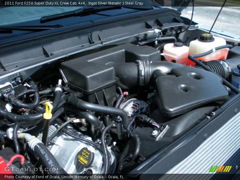 Ingot Silver Metallic / Steel Gray 2011 Ford F250 Super Duty XL Crew Cab 4x4