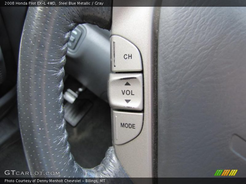 Steel Blue Metallic / Gray 2008 Honda Pilot EX-L 4WD