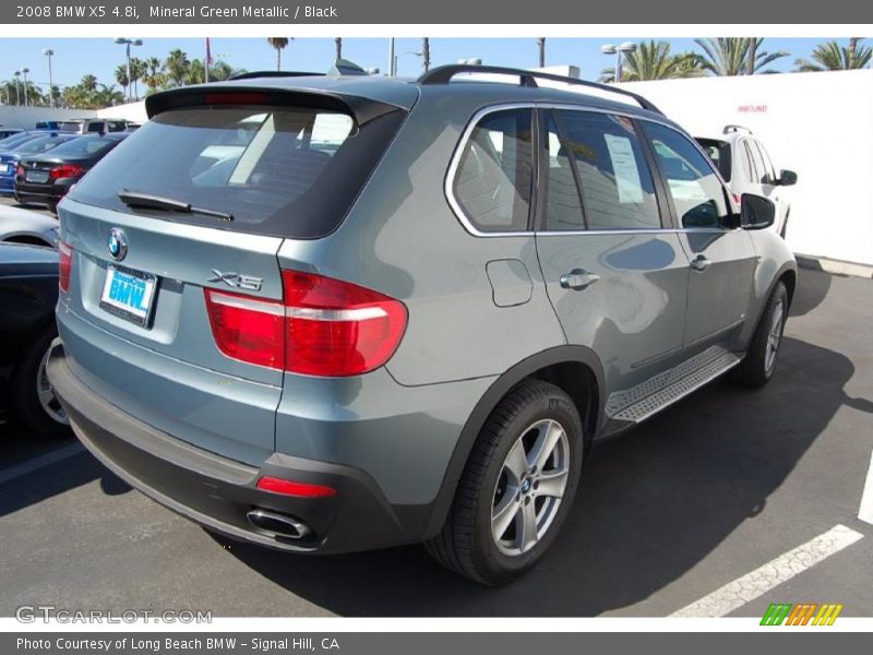 Mineral Green Metallic / Black 2008 BMW X5 4.8i