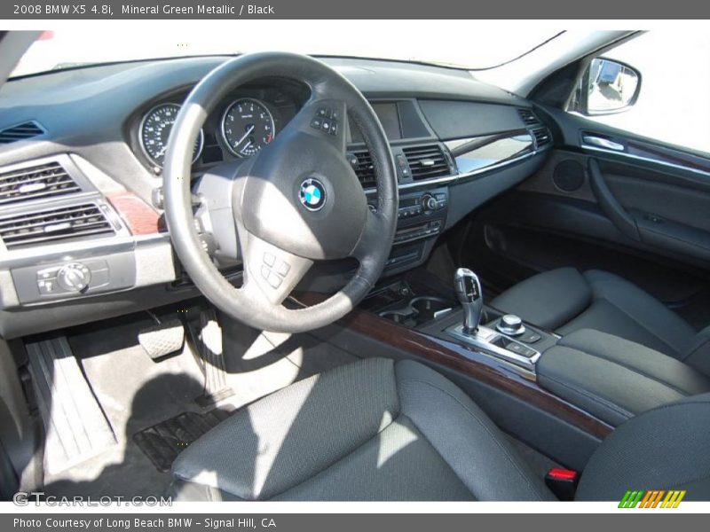 Mineral Green Metallic / Black 2008 BMW X5 4.8i