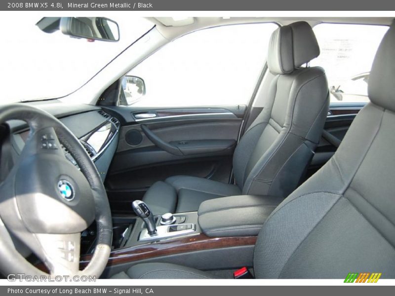 Mineral Green Metallic / Black 2008 BMW X5 4.8i