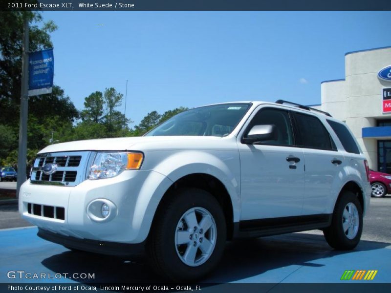 White Suede / Stone 2011 Ford Escape XLT