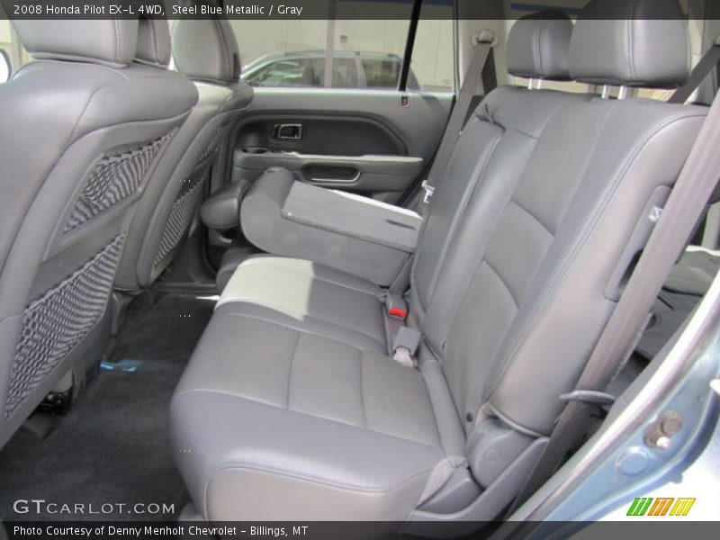 Steel Blue Metallic / Gray 2008 Honda Pilot EX-L 4WD