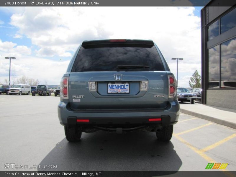 Steel Blue Metallic / Gray 2008 Honda Pilot EX-L 4WD
