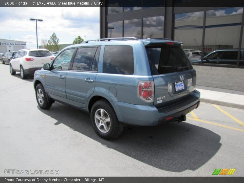 Steel Blue Metallic / Gray 2008 Honda Pilot EX-L 4WD