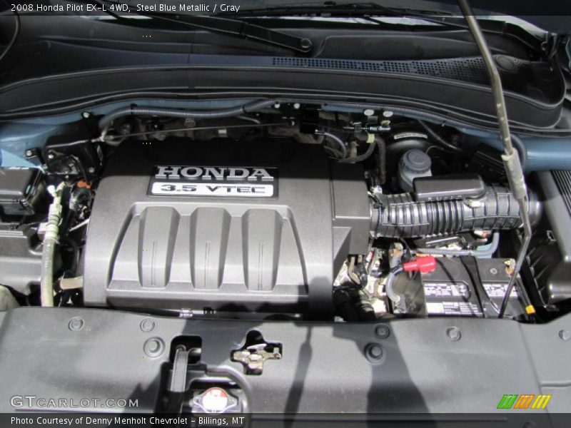 Steel Blue Metallic / Gray 2008 Honda Pilot EX-L 4WD