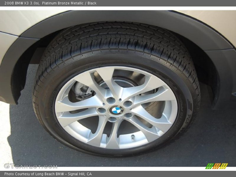 Platinum Bronze Metallic / Black 2008 BMW X3 3.0si