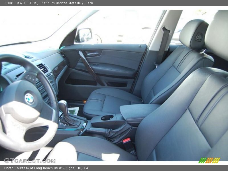 Platinum Bronze Metallic / Black 2008 BMW X3 3.0si