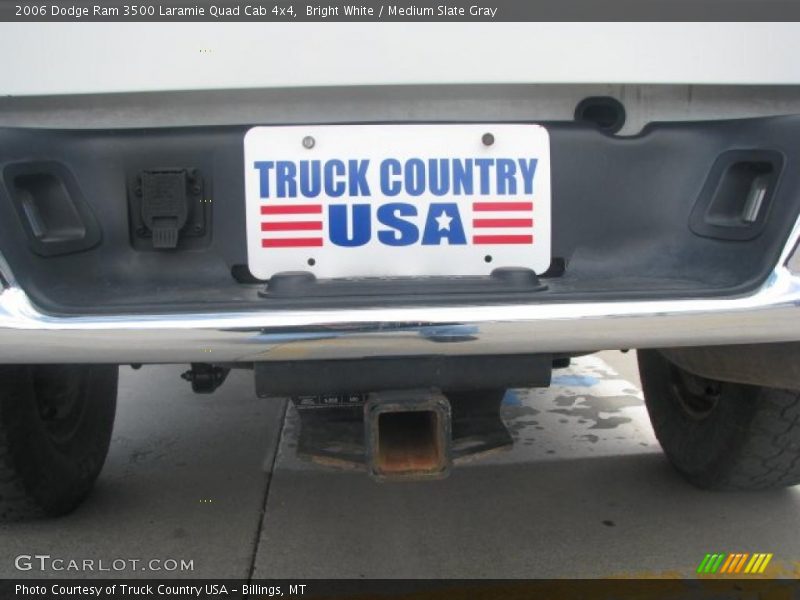 Bright White / Medium Slate Gray 2006 Dodge Ram 3500 Laramie Quad Cab 4x4