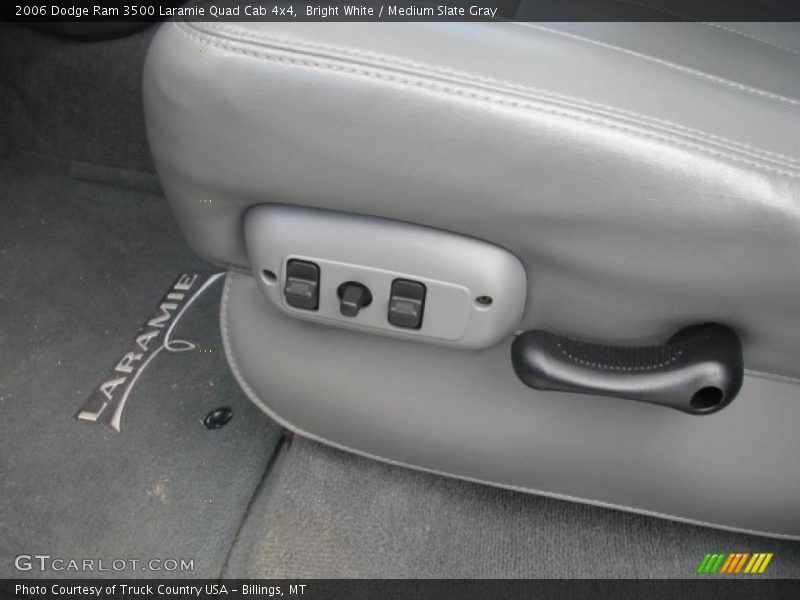 Bright White / Medium Slate Gray 2006 Dodge Ram 3500 Laramie Quad Cab 4x4