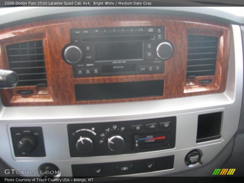 Bright White / Medium Slate Gray 2006 Dodge Ram 3500 Laramie Quad Cab 4x4