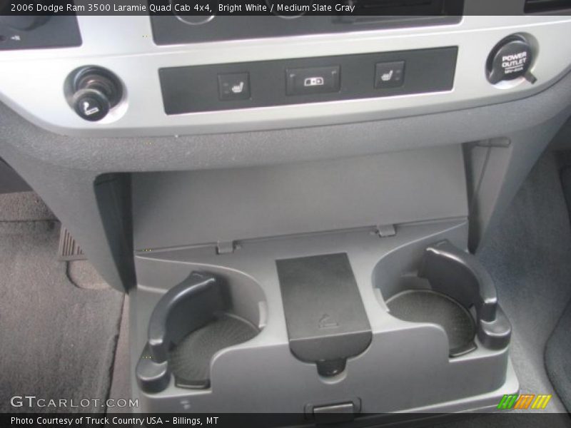 Bright White / Medium Slate Gray 2006 Dodge Ram 3500 Laramie Quad Cab 4x4