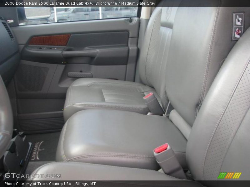 Bright White / Medium Slate Gray 2006 Dodge Ram 3500 Laramie Quad Cab 4x4