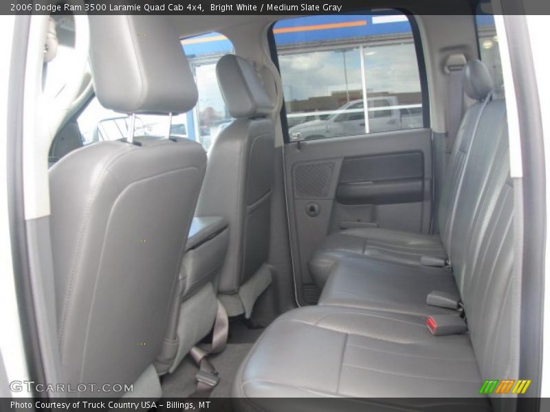 Bright White / Medium Slate Gray 2006 Dodge Ram 3500 Laramie Quad Cab 4x4