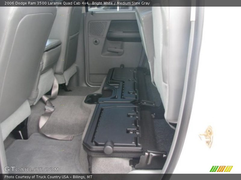 Bright White / Medium Slate Gray 2006 Dodge Ram 3500 Laramie Quad Cab 4x4