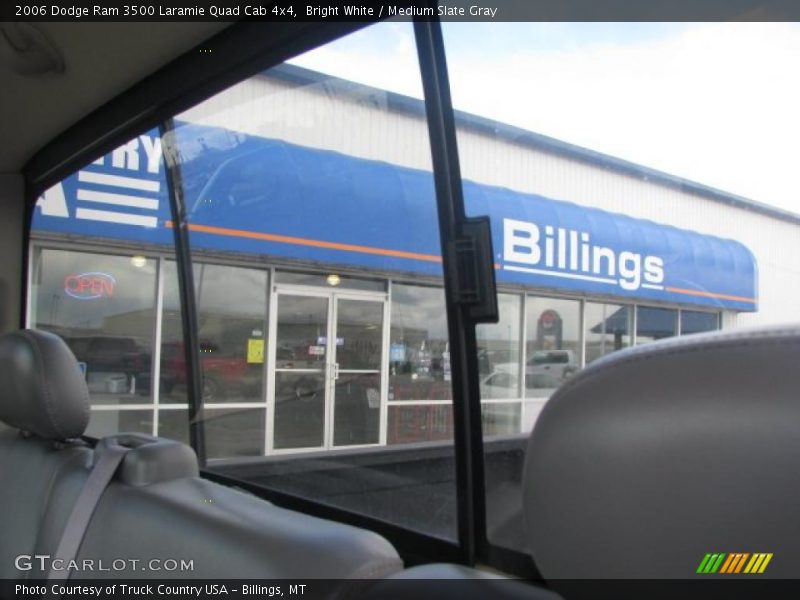 Bright White / Medium Slate Gray 2006 Dodge Ram 3500 Laramie Quad Cab 4x4