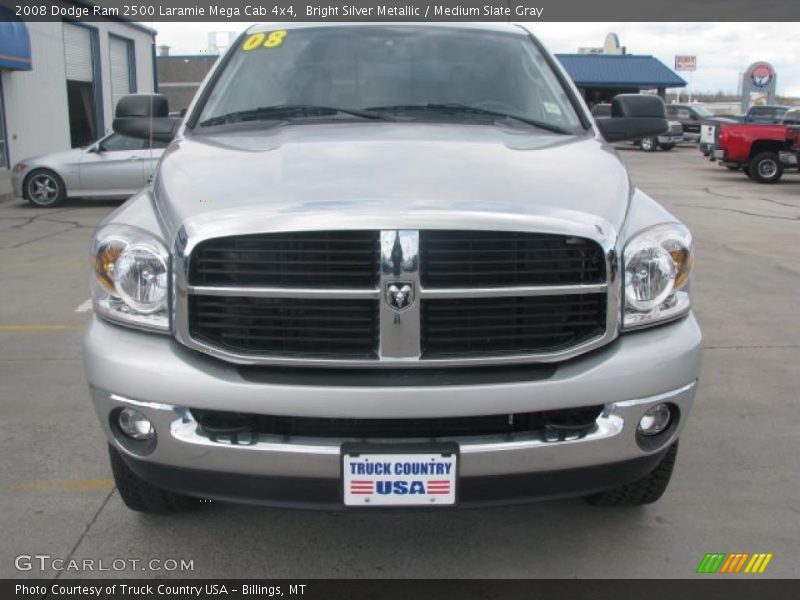 Bright Silver Metallic / Medium Slate Gray 2008 Dodge Ram 2500 Laramie Mega Cab 4x4