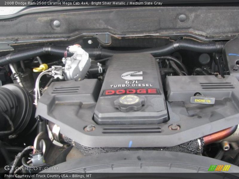  2008 Ram 2500 Laramie Mega Cab 4x4 Engine - 6.7 Liter OHV 24-Valve Cummins Turbo Diesel Inline 6 Cylinder