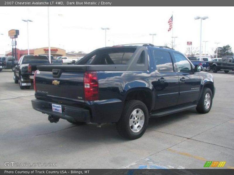 Dark Blue Metallic / Ebony 2007 Chevrolet Avalanche LT 4WD