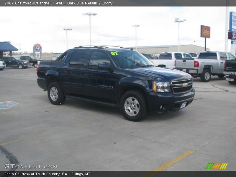 Dark Blue Metallic / Ebony 2007 Chevrolet Avalanche LT 4WD