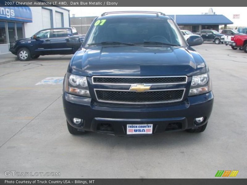 Dark Blue Metallic / Ebony 2007 Chevrolet Avalanche LT 4WD
