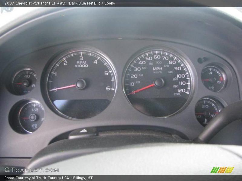 Dark Blue Metallic / Ebony 2007 Chevrolet Avalanche LT 4WD