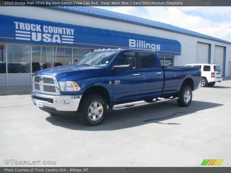 Deep Water Blue / Dark Slate/Medium Graystone 2010 Dodge Ram 3500 Big Horn Edition Crew Cab 4x4