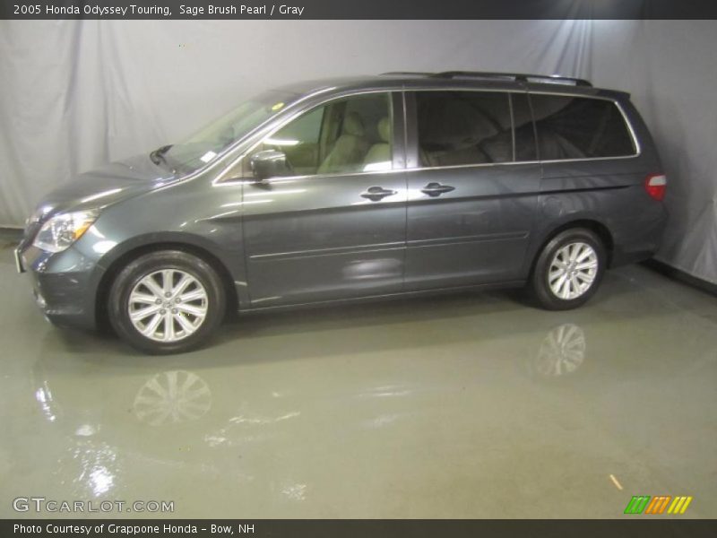 Sage Brush Pearl / Gray 2005 Honda Odyssey Touring