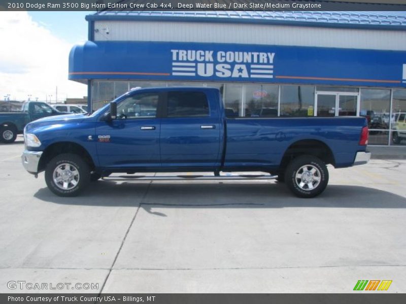 Deep Water Blue / Dark Slate/Medium Graystone 2010 Dodge Ram 3500 Big Horn Edition Crew Cab 4x4
