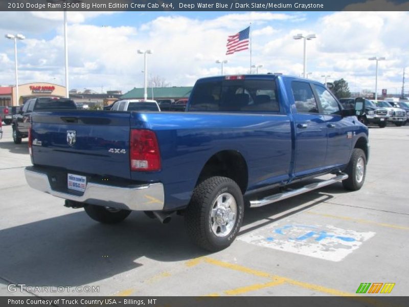 Deep Water Blue / Dark Slate/Medium Graystone 2010 Dodge Ram 3500 Big Horn Edition Crew Cab 4x4