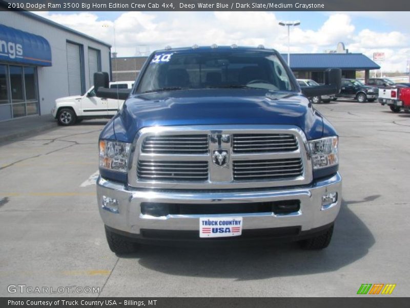 Deep Water Blue / Dark Slate/Medium Graystone 2010 Dodge Ram 3500 Big Horn Edition Crew Cab 4x4