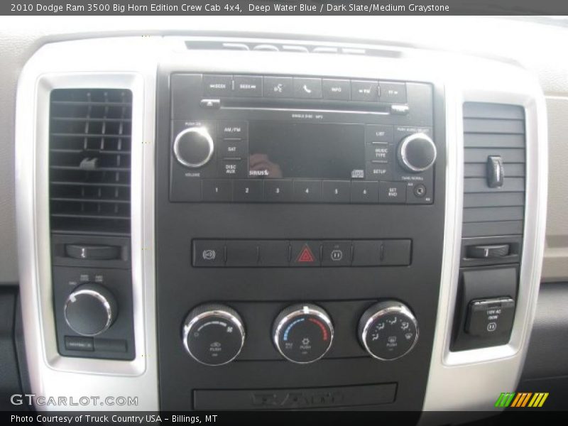 Deep Water Blue / Dark Slate/Medium Graystone 2010 Dodge Ram 3500 Big Horn Edition Crew Cab 4x4