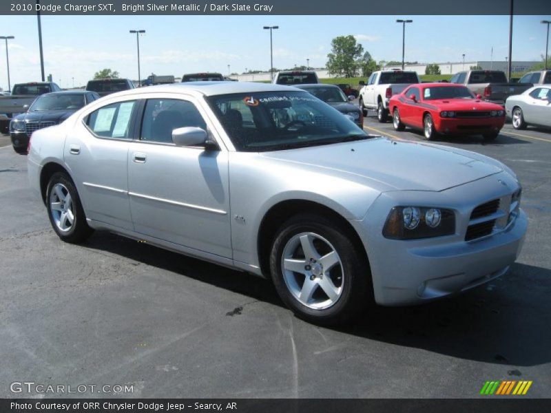 Bright Silver Metallic / Dark Slate Gray 2010 Dodge Charger SXT