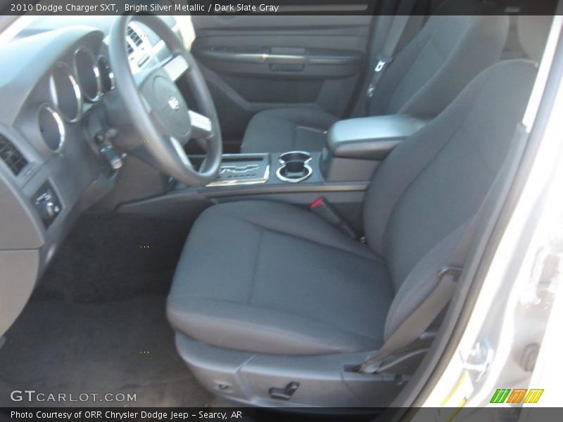 Bright Silver Metallic / Dark Slate Gray 2010 Dodge Charger SXT