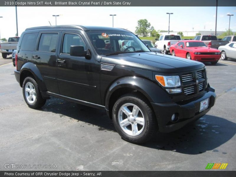 Brilliant Black Crystal Pearl / Dark Slate Gray 2010 Dodge Nitro SXT 4x4