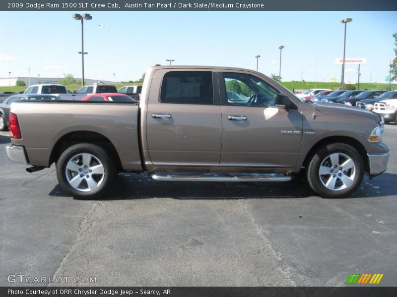 Austin Tan Pearl / Dark Slate/Medium Graystone 2009 Dodge Ram 1500 SLT Crew Cab