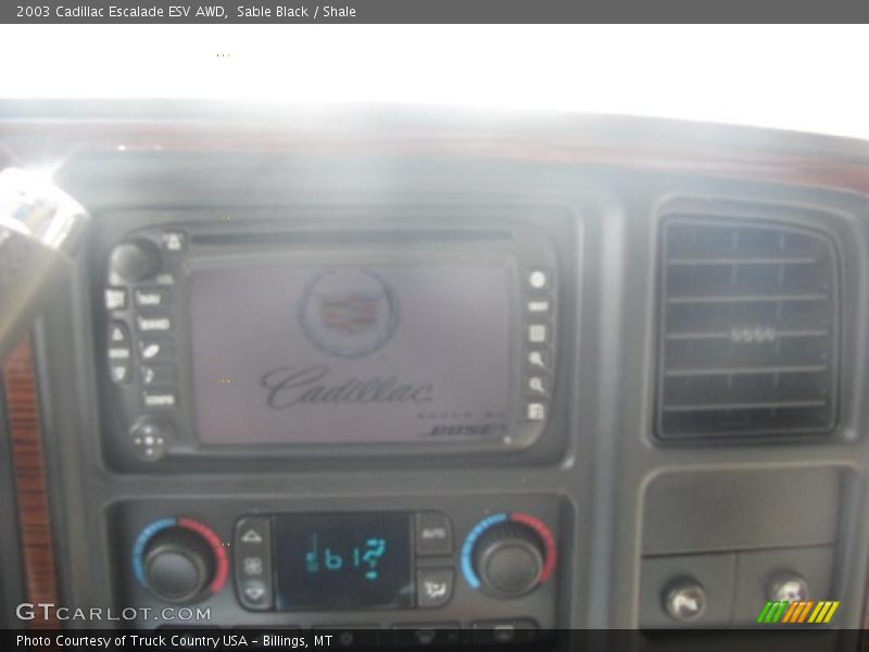 Sable Black / Shale 2003 Cadillac Escalade ESV AWD