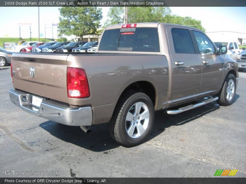 Austin Tan Pearl / Dark Slate/Medium Graystone 2009 Dodge Ram 1500 SLT Crew Cab