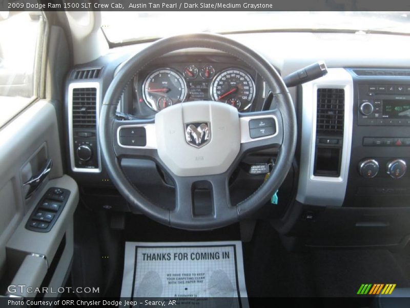 Austin Tan Pearl / Dark Slate/Medium Graystone 2009 Dodge Ram 1500 SLT Crew Cab