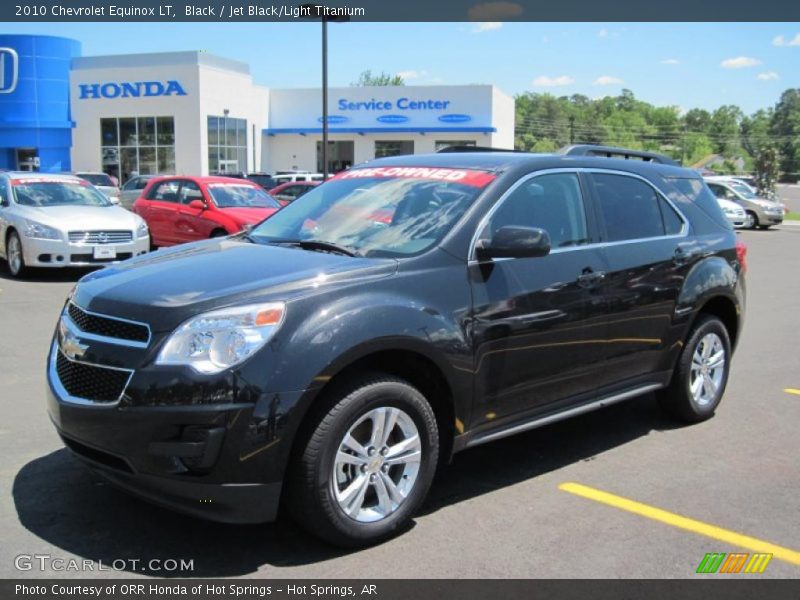 Black / Jet Black/Light Titanium 2010 Chevrolet Equinox LT