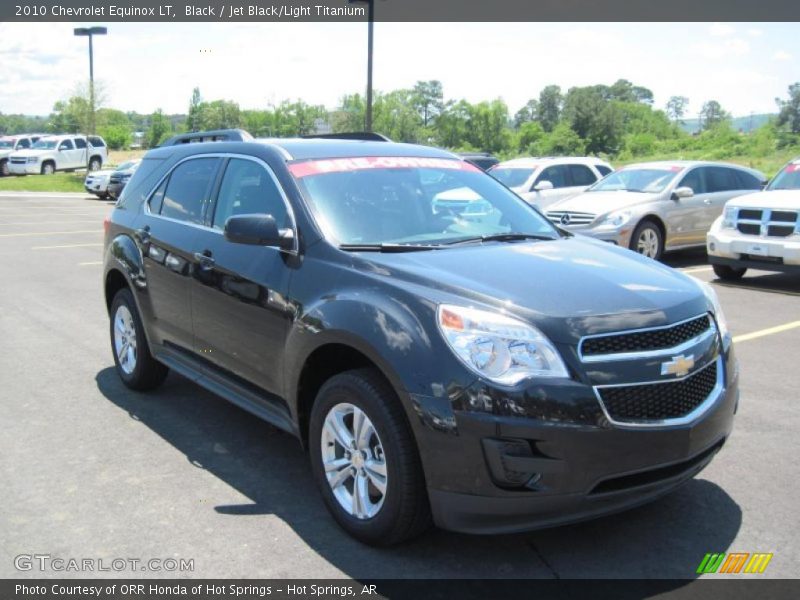 Black / Jet Black/Light Titanium 2010 Chevrolet Equinox LT