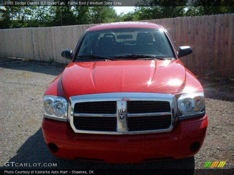 Flame Red / Medium Slate Gray 2005 Dodge Dakota SLT Quad Cab