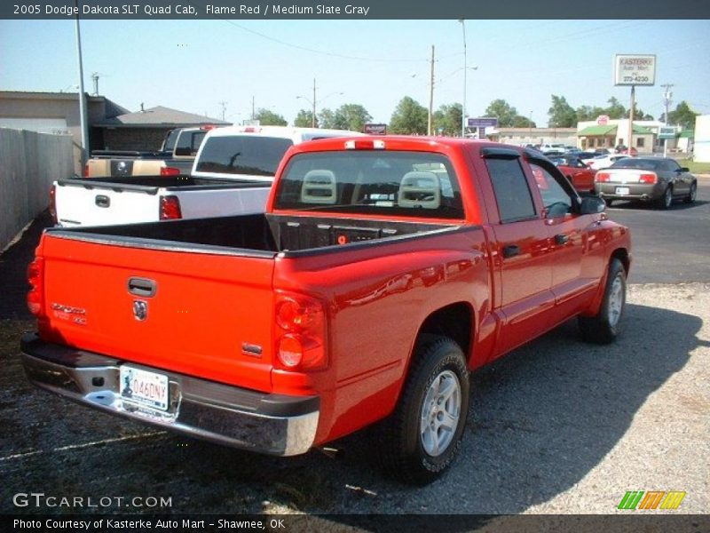 Flame Red / Medium Slate Gray 2005 Dodge Dakota SLT Quad Cab