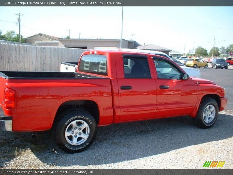 Flame Red / Medium Slate Gray 2005 Dodge Dakota SLT Quad Cab
