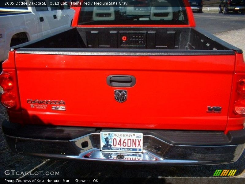 Flame Red / Medium Slate Gray 2005 Dodge Dakota SLT Quad Cab