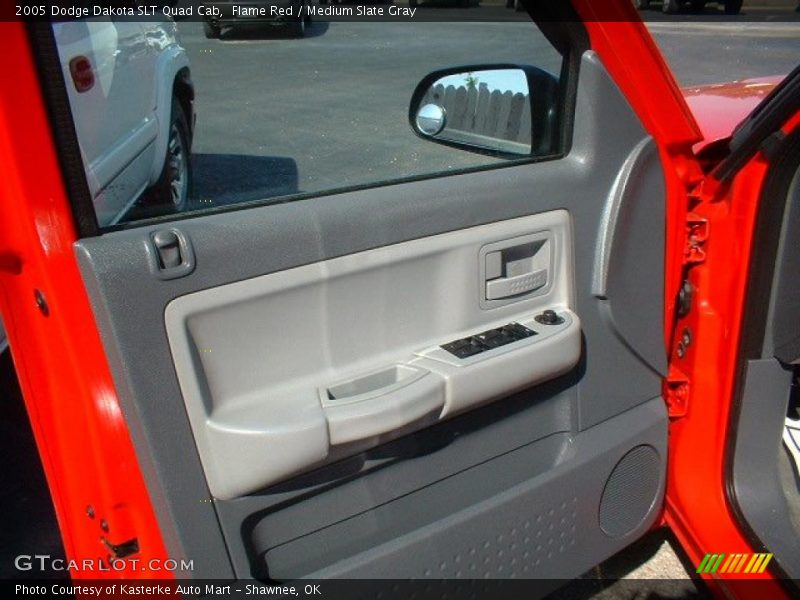 Flame Red / Medium Slate Gray 2005 Dodge Dakota SLT Quad Cab
