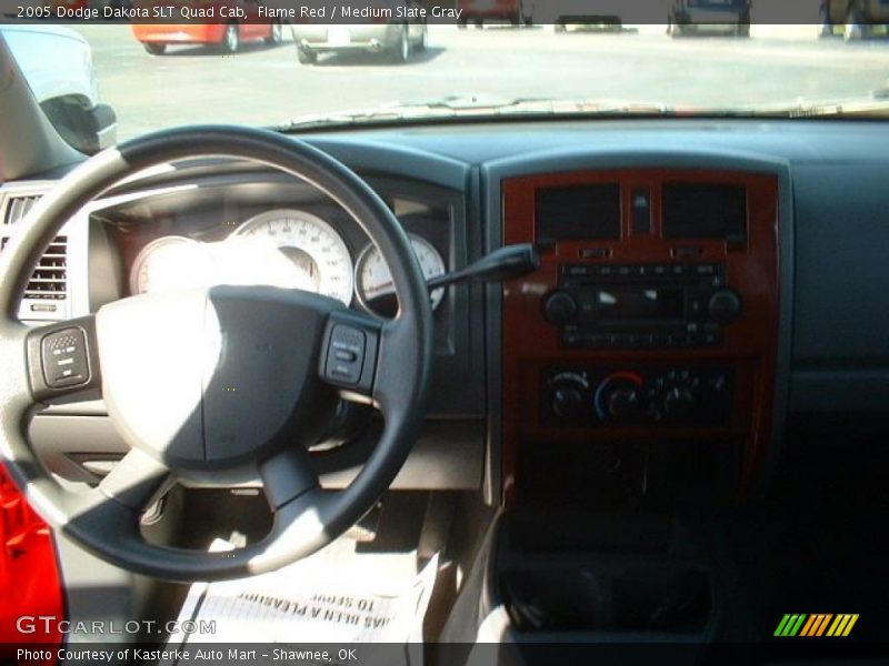 Flame Red / Medium Slate Gray 2005 Dodge Dakota SLT Quad Cab