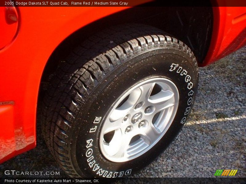 Flame Red / Medium Slate Gray 2005 Dodge Dakota SLT Quad Cab