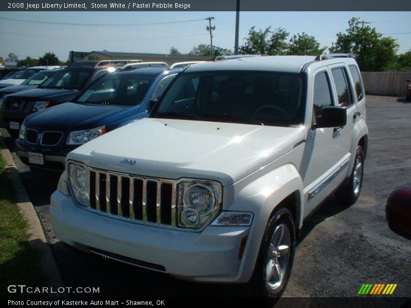 Stone White / Pastel Pebble Beige 2008 Jeep Liberty Limited